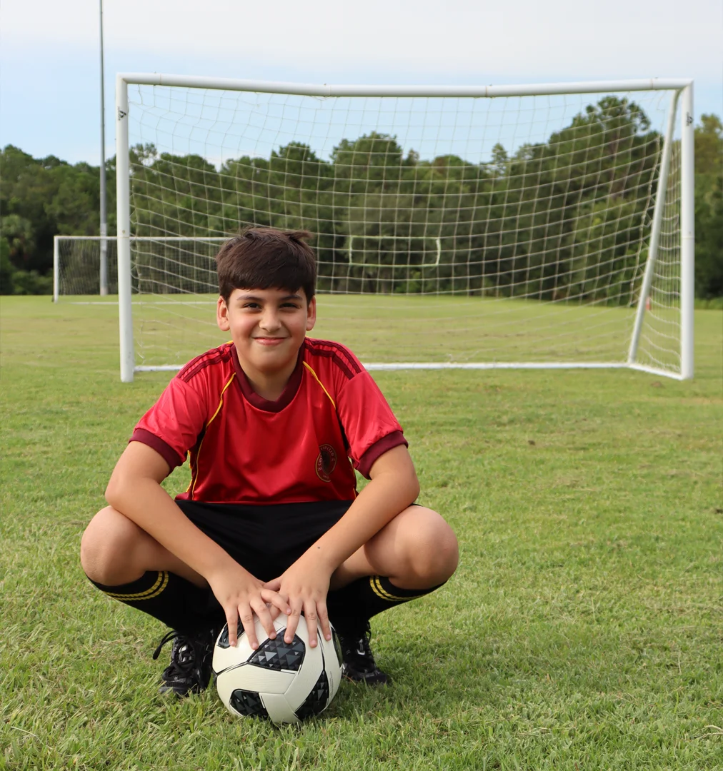 Photo of Zahir after training